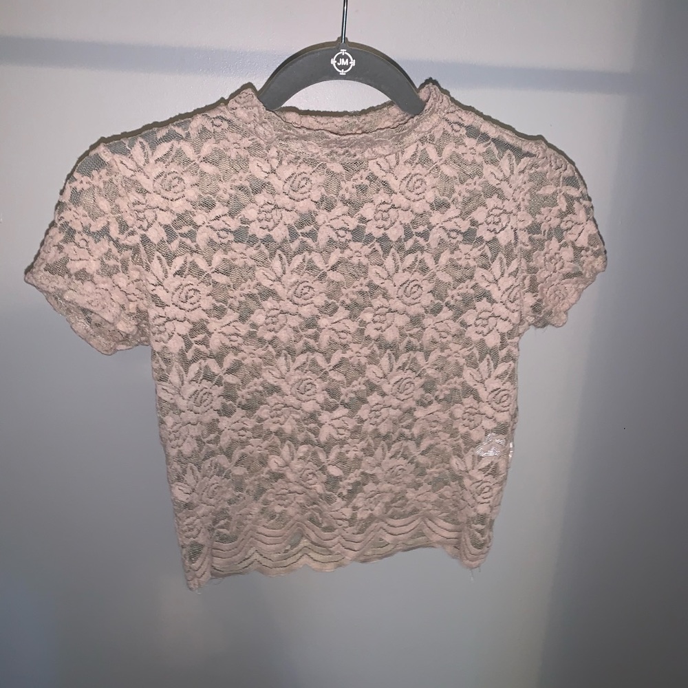Crop top, see-through, never worn